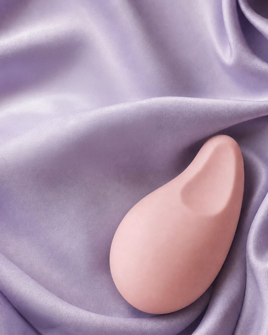 Aura on lavender silk